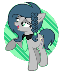 Size: 1460x1696 | Tagged: safe, artist:pegasski, artist:strawberry-spritz, base used, oc, oc only, species:earth pony, species:pony, g4, female, mare, necktie, simple background, solo, transparent background