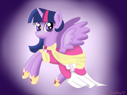 Size: 2000x1500 | Tagged: safe, artist:verminshy, character:twilight sparkle, character:twilight sparkle (alicorn), species:alicorn, episode:magical mystery cure, g4, my little pony: friendship is magic, dress, female, princess, solo