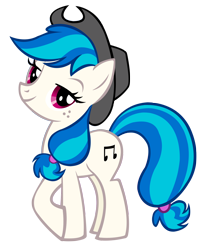 Size: 1496x1810 | Tagged: safe, artist:durpy, character:applejack, character:dj pon-3, character:vinyl scratch, species:pony, species:unicorn, clothing, color edit, cutie mark, female, hat, hooves, horn, mare, simple background, smiling, solo, stand, transparent background, vector