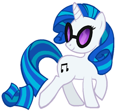 Size: 652x600 | Tagged: safe, artist:durpy, character:dj pon-3, character:rarity, character:vinyl scratch, color edit, female, recolor, solo