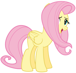 Size: 8938x8613 | Tagged: safe, artist:discorded, part of a set, character:fluttershy, episode:games ponies play, g4, my little pony: friendship is magic, absurd resolution, bedroom eyes, crystal empire cheer meme, female, simple background, solo, transparent background, vector