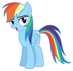 Size: 9167x8900 | Tagged: safe, artist:discorded, part of a set, character:rainbow dash, episode:games ponies play, g4, my little pony: friendship is magic, absurd resolution, bedroom eyes, crystal empire cheer meme, female, simple background, solo, transparent background, vector