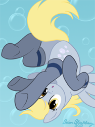 Size: 288x384 | Tagged: safe, artist:brianblackberry, character:derpy hooves, species:pegasus, species:pony, clothing, female, magnet, mare, socks, solo, underhoof, upside down