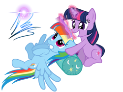 Size: 8000x6000 | Tagged: safe, artist:nightmaremoons, character:rainbow dash, character:twilight sparkle, species:pony, ship:twidash, absurd resolution, alternate hairstyle, comb, female, hilarious in hindsight, lesbian, manebow sparkle, mare, shipping, simple background, transparent background