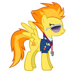 Size: 1532x1460 | Tagged: safe, artist:durpy, character:spitfire, episode:wonderbolts academy, female, simple background, solo, sunglasses, transparent background, vector