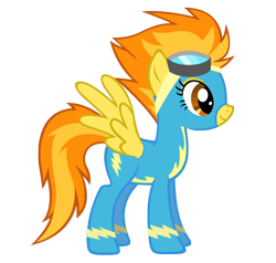 Size: 1532x1460 | Tagged: safe, artist:durpy, character:spitfire, species:pegasus, species:pony, female, mare, simple background, smiling, solo, transparent background, vector, wonderbolts uniform