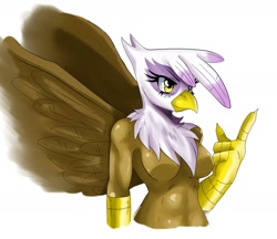 Size: 1816x1568 | Tagged: safe, artist:ss2sonic, character:gilda, species:anthro, species:griffon, abs, barbie doll anatomy, breasts, busty gilda, cleavage, female, solo