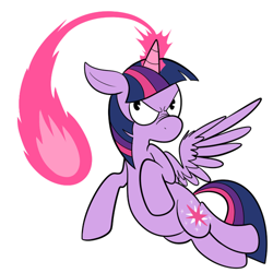Size: 500x500 | Tagged: safe, artist:karpet-shark, character:twilight sparkle, character:twilight sparkle (alicorn), species:alicorn, species:pony, twily-daily, female, flare, magic, mare, solo, tumblr