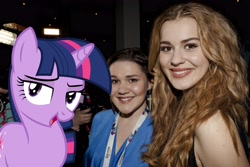 Size: 4924x3282 | Tagged: safe, artist:discorded, character:twilight sparkle, emmelie de forest, eurovision song contest, ponies in real life, vector
