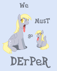 Size: 943x1180 | Tagged: safe, artist:fluffsplosion, character:derpy hooves, species:pegasus, species:pony, derp, derpception, female, fluffy pony, fluffyderpy, mare