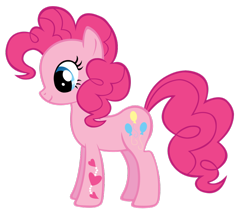 Size: 956x835 | Tagged: safe, artist:durpy, character:pinkie pie, female, simple background, solo, transparent background, vector
