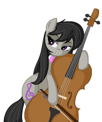Size: 10000x11962 | Tagged: safe, artist:alexpony, artist:killryde, character:octavia melody, species:earth pony, species:pony, g4, .psd available, absurd resolution, bipedal, cello, female, looking sideways, mare, musical instrument, simple background, solo, transparent background, vector