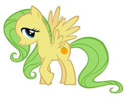Size: 1644x1271 | Tagged: safe, artist:durpy, character:fluttershy, character:uncle orange, species:pegasus, species:pony, color edit, female, mare, rule 63, simple background, solo, transparent background, vector