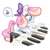 Size: 800x800 | Tagged: safe, artist:needsmoarg4, character:lullaby moon, female, filly, hair bow, happy, older, piano, solo