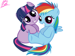 Size: 8000x6000 | Tagged: safe, artist:nightmaremoons, character:rainbow dash, character:twilight sparkle, ship:twidash, absurd resolution, cute, dashabetes, diabetes, female, filly, filly rainbow dash, filly twilight sparkle, lesbian, shipping, simple background, transparent background, twiabetes, vector