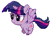 Size: 112x82 | Tagged: safe, artist:stepandy, character:twilight sparkle, character:twilight sparkle (alicorn), species:alicorn, species:pony, animated, chibi, female, mare, running, solo