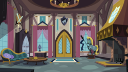 Size: 5333x3000 | Tagged: safe, artist:boneswolbach, episode:a canterlot wedding, g4, my little pony: friendship is magic, armor, background, fireplace, interior, no pony, room, shining armor's house
