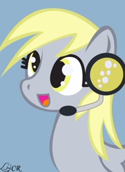 Size: 1305x1806 | Tagged: safe, artist:ladypixelheart, character:derpy hooves, species:pegasus, species:pony, female, headphones, mare, solo