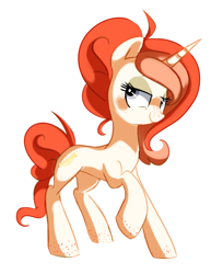 Size: 840x1087 | Tagged: safe, artist:pepooni, oc, oc only, oc:spotted rhythm, species:pony, female, freckles, mare, solo
