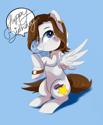 Size: 888x1080 | Tagged: safe, artist:pepooni, oc, oc only, oc:bee chalke, species:pegasus, species:pony, earring, plushie, solo, watch