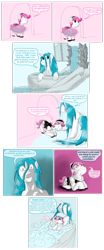 Size: 575x1387 | Tagged: safe, artist:firefanatic, character:princess celestia, oc, species:pony, species:unicorn, bath, bathtub, bubble, bubble bath, clothing, cuddlestia, cute, dialogue, eyes closed, floppy ears, grin, gritted teeth, happy, lying down, magic, maid, open mouth, prone, scared, shivering, slasher smile, smiling, speech bubble, talking, tub, wide eyes