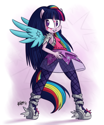 Size: 2000x2400 | Tagged: safe, artist:killryde, character:rainbow dash, character:twilight sparkle, equestria girls:rainbow rocks, g4, my little pony: equestria girls, my little pony:equestria girls, alternative cutie mark placement, ass, clothing, facial cutie mark, female, lipstick, pantyhose, solo