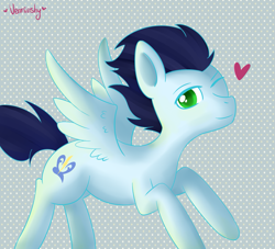 Size: 1241x1126 | Tagged: safe, artist:verminshy, character:soarin', heart, male, solo