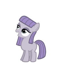Size: 687x853 | Tagged: safe, artist:thecheeseburger, character:maud pie, episode:pinkie pride, g4, my little pony: friendship is magic, blank flank, cute, female, filly, maudabetes, simple background, smiling, solo, transparent background, vector, when she smiles