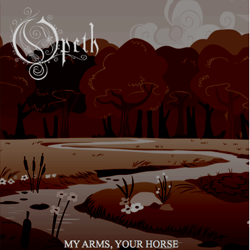 Size: 500x500 | Tagged: safe, artist:boneswolbach, album cover, background, brook, flower, forest, my arms your hearse, no pony, opeth, parody, pony removed, river, stream