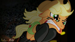 Size: 1024x576 | Tagged: safe, artist:asika-aida, character:applejack, episode:somepony to watch over me, g4, my little pony: friendship is magic, applejack (male), r63 paradox, rule 63