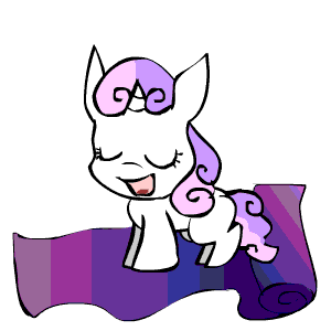 Size: 300x300 | Tagged: safe, artist:moonblizzard, character:sweetie belle, rarity answers, animated, ask, cute, diasweetes, female, solo, tumblr