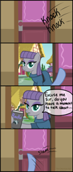 Size: 3013x7020 | Tagged: safe, artist:thecheeseburger, character:maud pie, book, comic, looking at you, missionary, pov, rock
