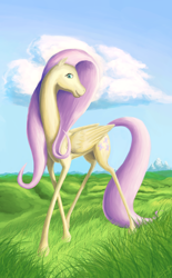 Size: 1548x2500 | Tagged: safe, artist:saxopi, character:fluttershy, female, solo