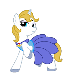 Size: 654x670 | Tagged: safe, artist:mlpfim-bases, artist:starryoak, character:prince blueblood, species:pony, species:unicorn, g4, female, mare, princess bluebelle, raised hoof, rule 63, simple background, solo, transparent background