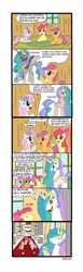 Size: 1240x4015 | Tagged: safe, artist:ciriliko, character:apple bloom, character:princess celestia, character:scootaloo, character:sweetie belle, species:pegasus, species:pony, comic, cutie mark crusaders, trollestia