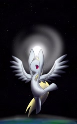 Size: 1550x2500 | Tagged: safe, artist:dshou, character:derpy hooves, species:pegasus, species:pony, female, mare, space
