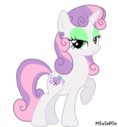 Size: 4000x4309 | Tagged: safe, artist:mixiepie, character:sweetie belle, species:pony, species:unicorn, female, older, older sweetie belle, simple background, solo, transparent background, vector