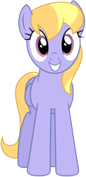 Size: 1368x2812 | Tagged: safe, artist:bluemeganium, character:cloud kicker, cute, female, happy, kickerbetes, looking at you, simple background, solo, transparent background, vector