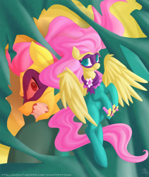 Size: 1690x2000 | Tagged: safe, artist:falleninthedark, character:fluttershy, character:saddle rager, episode:power ponies, g4, my little pony: friendship is magic, female, solo