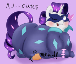 Size: 2328x1970 | Tagged: safe, artist:braffy, character:applejack, character:radiance, character:rarity, ship:rarijack, fat, female, lesbian, obese, raritubby, shipping