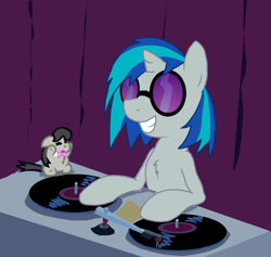 Size: 1068x1012 | Tagged: safe, artist:fluffsplosion, character:dj pon-3, character:octavia melody, character:vinyl scratch, fluffy pony