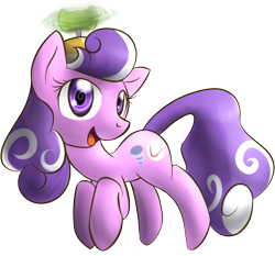 Size: 1031x960 | Tagged: safe, artist:dshou, character:screwball, species:earth pony, species:pony, accessory, clothing, female, filly, hat, solo
