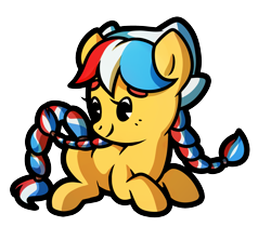 Size: 2823x2375 | Tagged: safe, artist:pepooni, oc, oc only, oc:ember, species:pony, nation ponies, braid, female, hearth's warming con, mare, mascot, netherlands, solo