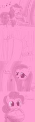 Size: 700x2400 | Tagged: safe, artist:lesang, character:fluttershy, character:pinkie pie, ask murdershy, basket, tumblr