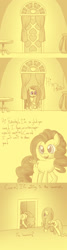 Size: 700x2600 | Tagged: safe, artist:lesang, character:fluttershy, character:pinkie pie, ask murdershy, plot, tumblr