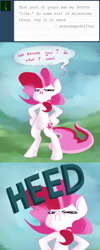Size: 700x1748 | Tagged: safe, artist:peachiekeenie, character:plumsweet, species:pony, ask plumsweet, ask, bipedal, comic, solo, tumblr