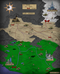 Size: 2600x3200 | Tagged: safe, artist:virenth, canterlot, crystal empire, equestria, everfree forest, fillydelphia, manehattan, map, map of equestria, ponyville, trottingham
