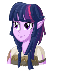 Size: 1440x1872 | Tagged: safe, artist:thecheeseburger, character:twilight sparkle, species:elf, my little pony:equestria girls, elf ears, female, solo
