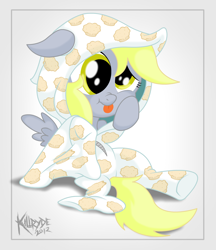 Size: 1800x2086 | Tagged: safe, artist:killryde, character:derpy hooves, clothing, cute, female, filly, footed sleeper, pajamas, solo
