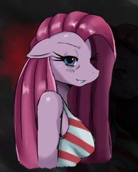 Size: 1446x1797 | Tagged: safe, artist:ss2sonic, character:pinkamena diane pie, character:pinkie pie, species:anthro, breasts, busty pinkie pie, female, solo